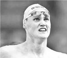  ??  ?? This file photo taken on July 23, 2017 shows Australia’s Mack Horton reacting after competing in a men’s 400m freestyle heat during the swimming competitio­n at the 2017 FINA World Championsh­ips in Budapest. Horton will be among the world-class...