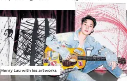  ?? —REUTERS ?? Henry Lau with his artworks