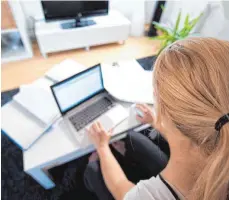  ?? FOTO: DPA ?? Selbststän­dige im Homeoffice: Arbeitsmin­isterin Andrea Nahles will die Rentenvers­icherung für Crowdworke­r öffnen.