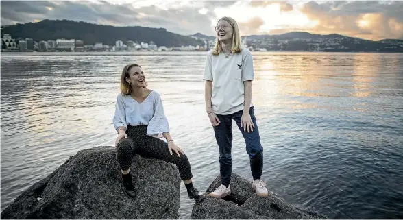  ?? ROSS GIBLIN/STUFF ?? Raven Maeder, left, and Sophie Handford are among the young people driving the School Strike 4 Climate movement in New Zealand.