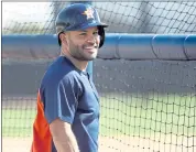  ?? JEFF ROBERSON — THE ASSOCIATED PRESS ?? Houston infielder and 2017 American League MVP Jose Altuve finalized terms of his seven-year contract Monday.