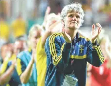  ?? JONATHAN NACKSTRAND, AFP/GETTY IMAGES ?? Sweden's Pia Sundhage coached the USA in two Olympics.