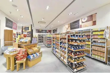  ??  ?? Marks & Spencer Power Plant Mall now has a food hall featuring curated biscuits, confection­eries, savouries, teas, juices, and 129 of the brand’s award-winning wines.