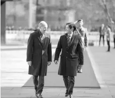  ?? Communicat­ions Office ?? German Chancellor Olaf Scholz welcomes President Ferdinand Marcos Jr. at the Federal Chanceller­y on March 12, 2024. Presidenti­al