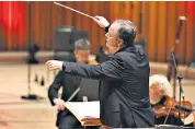  ??  ?? Challengin­g programme: Sakari Oramo conducts the BBC Symphony Orchestra