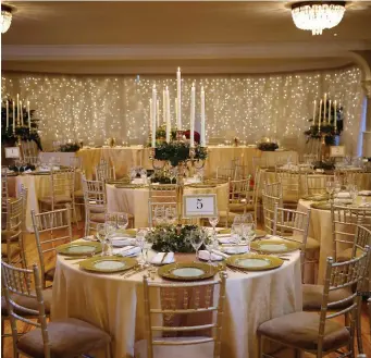  ??  ?? Exquisite settings for your special day at The Woodlands House Hotel, Adare. Exquisite setting