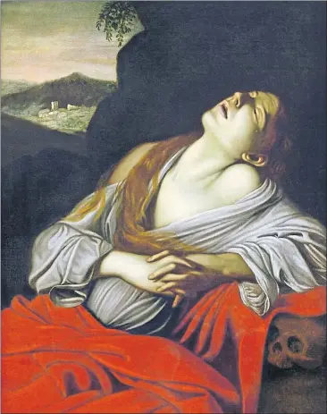  ?? [ Detroit Institute of Arts ] ?? Michelange­lo Merisi da Caravaggio (im Bild seine „Maria Magdalena in Ekstase“) malte Religiöses, lebte aber gar nicht moralisch – und engagierte auch Prostituie­rte als Modelle, sogar für Madonnen.