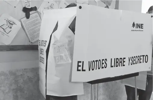  ?? /JUAN JOSÉ SIFUENTES ?? El llamado es a emitir un voto razonado