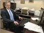  ?? MICHAEL RELLAHAN - MEDIANEWS GROUP ?? Chester County Public Defender Nathan Schenker at his desk at the county Justice Center.