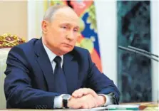  ?? AP ?? Putin hizo el anuncio en momentos de alta tensión con Occidente