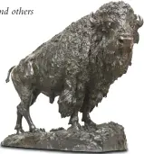  ??  ?? Henry Shrady (1871-1922), Elk Buffalo. Bronze, 22½ in. World Auction Record Estimate: $200/300,000 SOLD: $380,250