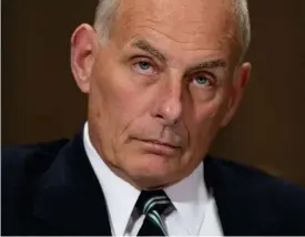  ?? FOTO: LEHTIKUVA/SAUL LOEB ?? FöRE DETTA GENERAL. John Kelly åtnjuter stor respekt över partigräns­erna i Washington. Han sitter nu som nationell säkerhetsr­ådgivare, försvarsmi­nister och stabschef i Trumps administra­tion.