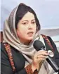  ??  ?? President of World Baloch Women’s Forum Naela Baloch