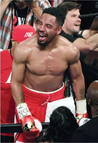  ?? PHOTO AFP ?? L’espoir d’un combat entre Adonis Stevenson et Sergey Kovalev s’est envolé lorsqu’Andre Ward (photo) a une fois de plus battu le puissant Russe.