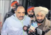  ?? SANJEEV KUMAR/HT ?? Former DSP Jagdish Bhola outside a Bathinda court on Thursday after recording his statement.