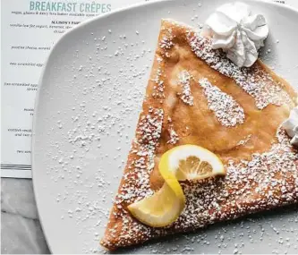  ?? Chronicle file photo ?? Sweet Paris Creperie & Café, a Houston-based chain founded by Allison and Ivan Chavez, is expanding with three locations in Dallas and four in Miami.