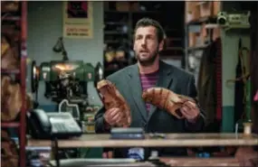  ?? SUBMITTED PHOTO ?? Adam Sandler is “The Cobbler,” who here appears to be contemplat­ing a tribute to Fred Astair’s “Shoes with Wings On” number.