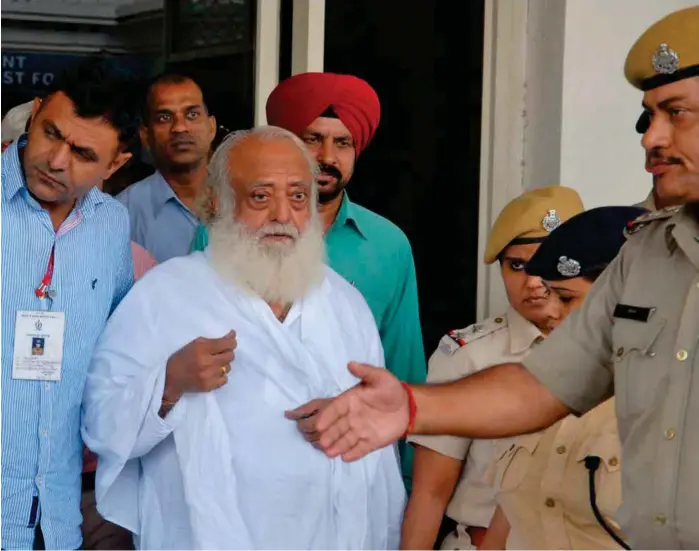  ?? FOTO: REUTERS/NTB SCANPIX ?? Guruen Asaram Bapu da han ble arrestert i 2013.