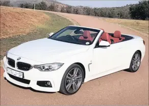  ??  ?? New 440i Convertibl­e is powered by a 3-litre twin-turbo engine pushing 240kW and 450Nm. Top speed is 250km/h. Base price is R928 300.