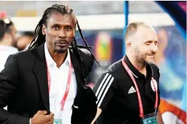  ?? ?? Aliou Cissé et Djamel Belmadi, symboles du pari réussi des coachs locaux