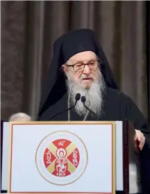  ??  ?? Archbishop Demetrios of America seen in a file photo. Last week, Ecumenical Patriarch Vartholoma­ios reportedly asked Demetrios to submit his resignatio­n. The archbishop of America reportedly refused.