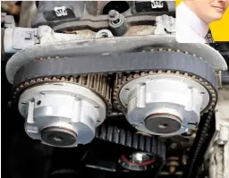  ??  ?? If working on cars with variable valve timing, be wary of any extra work required, such as additional instructio­ns to unload the hubs. Consider also replacing any worn hubs, while the timing belt is being renewed.