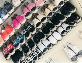  ?? . ?? La colección de alpargatas de Chanel de Tamara Ecclestone