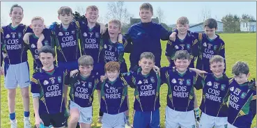  ?? ?? The U13 Cois Bhríde team, that won their match away in Waterford.