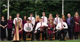  ??  ?? Members of the Comhaltas National Concert Tour of Ireland 2018