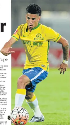  ?? Picture: GALLO IMAGES ?? HIGH HOPES: South African U23 and Mamelodi Sundowns star Keagan Dolly believes South African players could attract the interest of European teams when they compete with the likes of Neymar