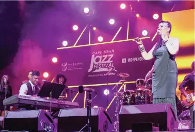  ??  ?? INSPIRING YOUTH: Legendary jazz singer Sophia Foster performed at this year’s Cape Town Internatio­nal Jazz Festival.