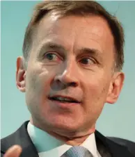  ?? ?? Choices: Jeremy Hunt is set to trim spending