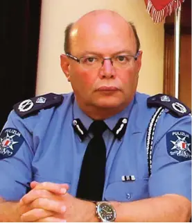  ??  ?? Police Commission­er Lawrence Cutajar