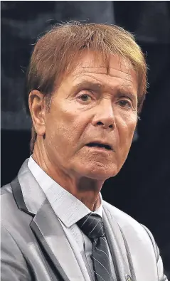  ?? Picture: PA. ?? Sir Cliff Richard is taking legal action against the BBC and South Yorkshire Police.