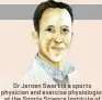  ??  ?? Dr Jeroen Swart is a sports physician and exercise physiologi­st at the Sports Science Institute of South Africa.