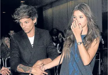  ??  ?? ▼ It’s been an eventful week for Louis Tomlinson and his girlfriend Eleanor Caldwell.