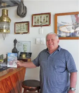  ?? Not My Fault. ?? Geoffrey Taylor of Savusavu with his book