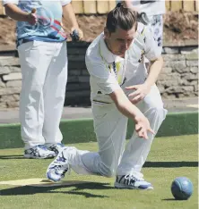  ??  ?? Keith Burton bowls for Durham against Yorkshire last year.