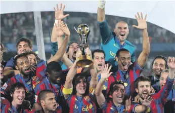  ?? Stephen Lock / The National ?? Barcelona won the 2009 Club World Cup when it was first held in the UAE