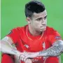  ??  ?? UNHAPPY Coutinho’s had his head turned by Barca