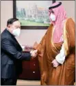  ?? Photo: Bangkok Post ?? Prawit Wongsuwon (left) and Prince Fahad Bin Jalawi Al Saud.