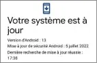  ?? ?? L’installati­on d’Android 13 sur un Pixel préserve données et applis.