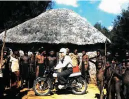  ??  ?? Flashback ... helmeted, and on his motrobike, one of the early priests who conducted Christmas mass at Mariant (above); the
Mariant Church (below).