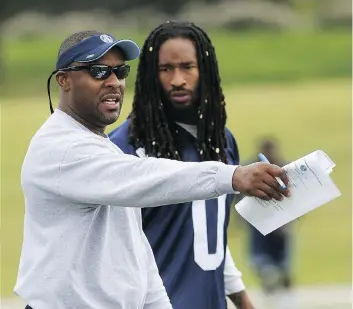  ?? JACK BOLAND ?? Toronto Argonauts assistant head coach and defensive co-ordinator Corey Chamblin is to return to Regina this weekend for the first time since he was fired as Roughrider­s head coach in 2015. “Everything in Regina is history, both positive and negative,”...