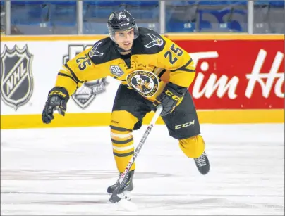  ?? JEREMY FRASER/CAPE BRETON POST ?? Noah Laaouan of the Cape Breton Screaming Eagles is in his second year in the Quebec Major Junior Hockey League. The Halifax resident, who considers himself to be a two-way defenceman, is eligible for the 2019 National Hockey League Entry Draft.