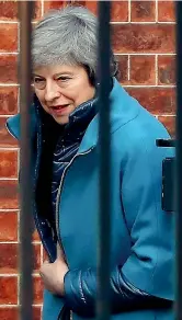  ?? (Afp) ?? In difficoltà La premier britannica Theresa May, 62 anni