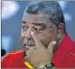  ??   o  n Slee  er      ansas city Star ?? Chiefs coach Romeo Crennel   ghts back tears at the podium following   ansas City’s win Sunday.