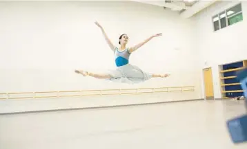  ?? ?? Isadora Valero is Juliet in Miami City Ballet’s season opener,“Romeo and Juliet,” with a score by Sergei Prokofiev and the choreograp­hy of John Cranko.