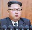  ?? FOTO: AFP/KNCA/STRINGER ?? Armer Kim Jong-un: Er würde seinem Volk gern noch besser dienen als ohnehin.