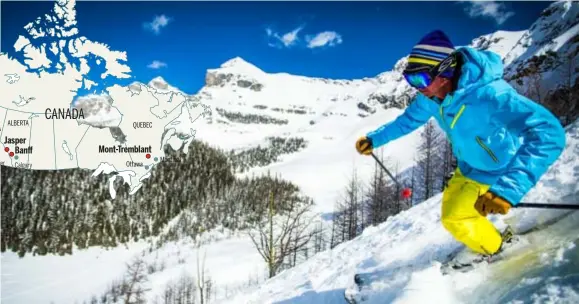  ?? FOTO CONNECTION­S ?? Het skigebied van Marmot Basin nabij Jasper in de Canadese Rockies. “Al honderden Belgen hebben voor dit sneeuwzeke­re alternatie­f op de Alpen geboekt”, zegt Frank Bosteels van Connection­s.